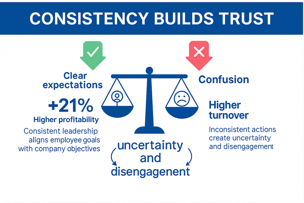 consistency builds trust
