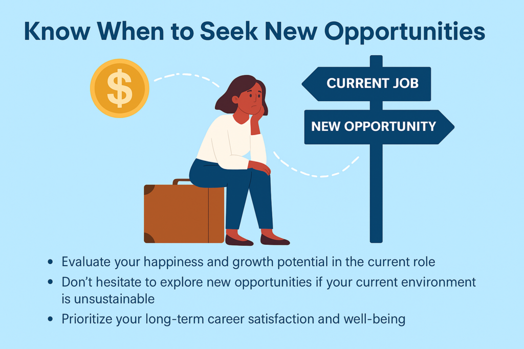 Seek new opportunities to get away from your toxic environment.